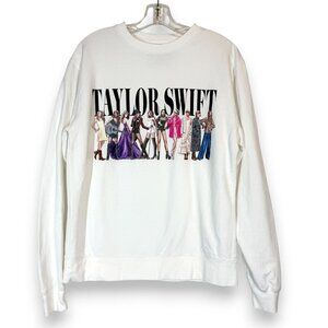 Taylor Swift Eras Tour Sweatshirt White Small